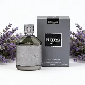 Dumont Nitro Elixir Pour Homme Extrait De Parfum - Intense Spicy & Woody Aromatic Fragrance Ultra Long Lasting Men's Luxury Scent 3.4 oz 100ml