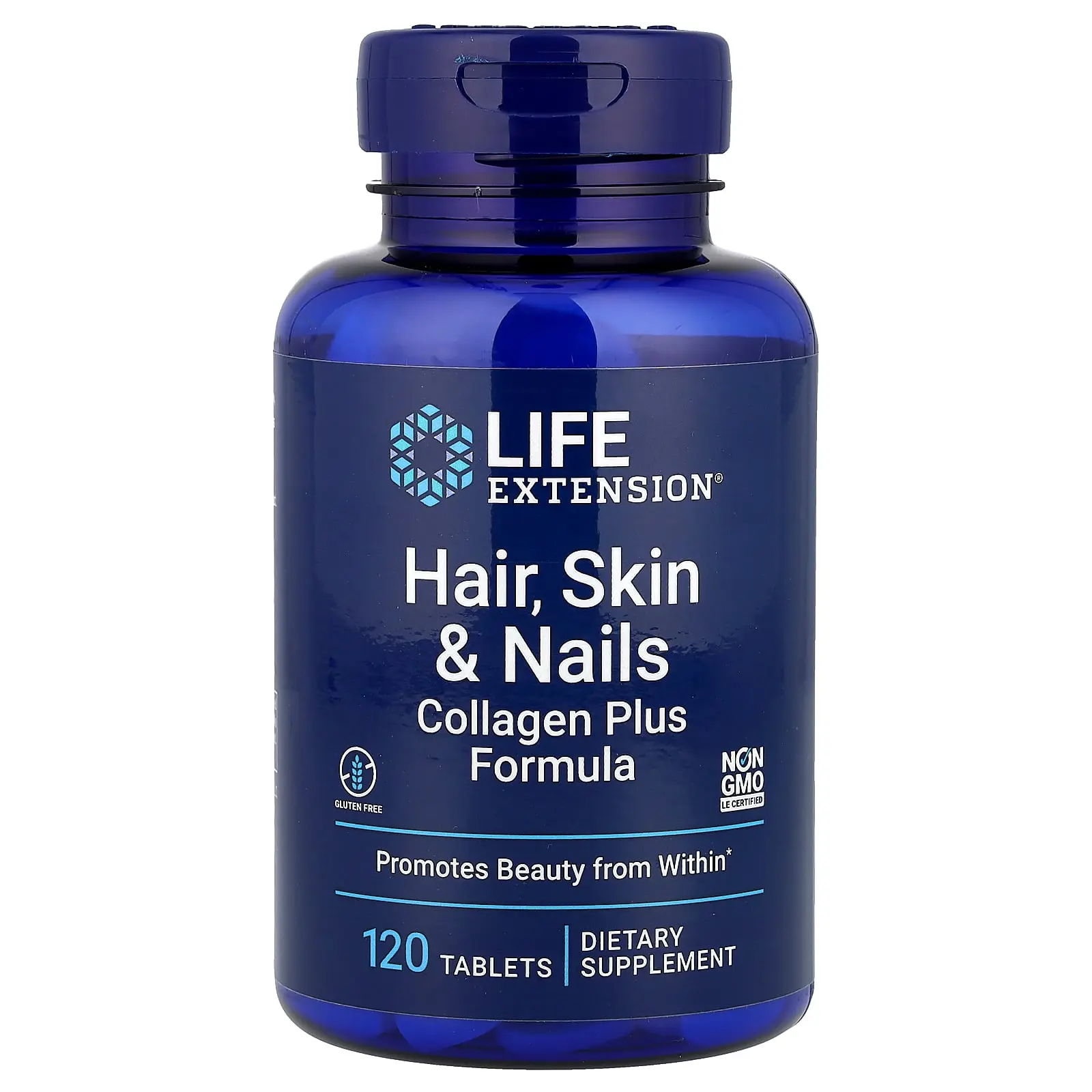 Life Extension Hair, Skin & Nails, Collagen Plus Formula, 120 Tablets