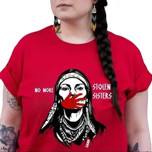No More Stolen Sisters Shirt, MMIW Awareness Native America T-shirt Sweatshirt Hoodie, Unisex Graphic Cotton Top