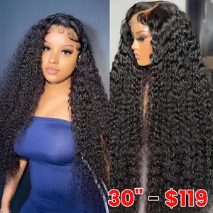 13X6 Curly Lace Front Wigs Human Hair 13x4 Curly Lace Frontal Wigs Human Hair For Women 180% Density HD Lace Kinky Curly Lace Frontal Wigs Pre Plucked TikTokShopBlackFriday