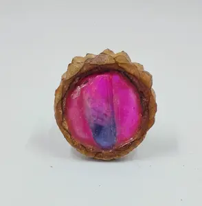 Pink Third Eye Pinecone Pendant