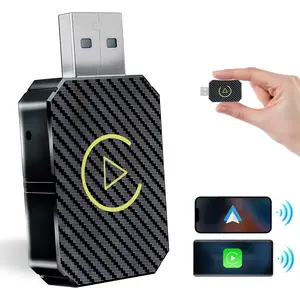 Mini Wired to Wireless Carplay & Android Auto Car AI Box Wireless Adapter Plug And Play Dongle Bluetooth / Wifi,Type-C USB Port