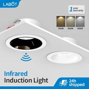 Embedded Motion Sensor Light, Human Body Induction Hallway Corridor Lamp, Entrance Door Open Passage Cylinder Light, Narrow Edge Anti-Glare Lamp