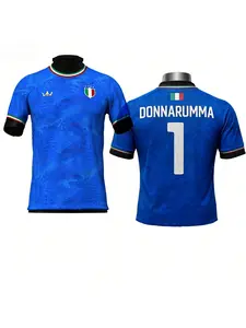 25-26 New Italy Football Men Football Jersey Quick Drying Gianluigi Donaruma 1 Jersey Kit Men Italy Football KID Jersey Kits