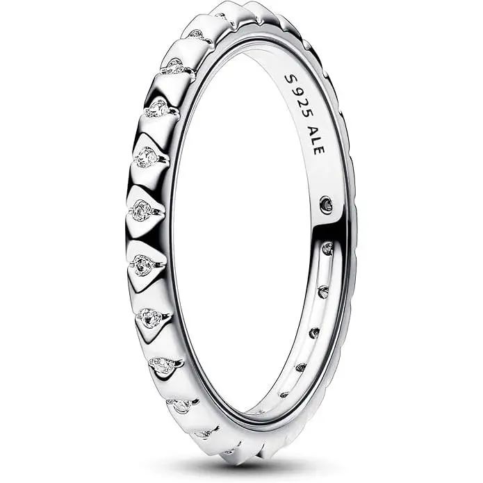 Pandora ME Pyramids Ring Sterling Silver Women's Jewelry Size 52 192800C01-52
