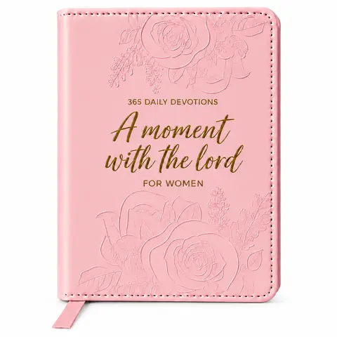 A moment with the lord for Women/Men: The 365 Day Bible Devotional With God for men and women, Portable Daily Book, Perfect Gift for Holidays Birthdays, Self Improvement Journal, Daily Reflections and Bible Study in a Year. Connect God