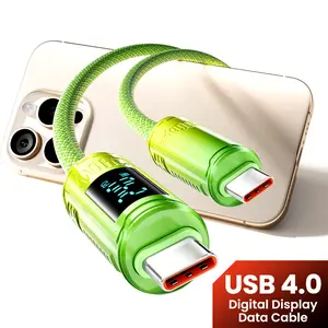 Digital Display 40Gbps Thunderbolt 4 Cable 4.9ft with 8K Video and 240W Charging - 1.5m, Compatible with USB4, Thunderbolt 3 Cable and USB-C