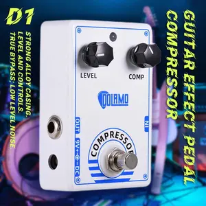 Ahajii Dolamo D1 Guitar Compressor Pedal, 9v Powered, Ideal for Practice, Stage Performance, Parties, Band Shows, Rock Style, Metal Case, High Value