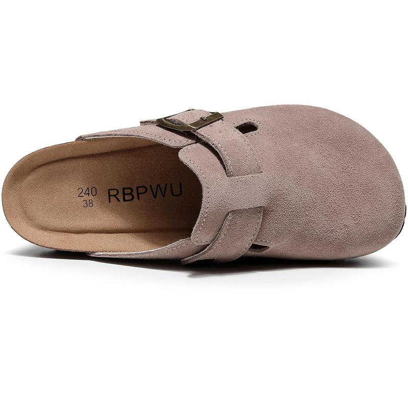 Suede Clogs For Women And Men  with Arch Support-Stylish Leather Mules for Men and Women, Comfortable Potato Shoes with Arch Support for All-Day Comfor