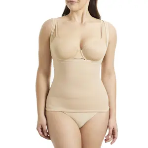 No Visible Lines Open-Bust Shaping Tank Women's Shapewear Tummy Control Camisole WYOB Tank Top