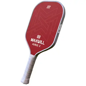 Maxwill Aurus X Pickleball Paddle – Lightweight Carbon Fiber Paddle with 14mm & 16mm Core Options for Spin, Control & Speed | USAPA Approved for Competitive Players