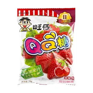 Want Want QQ Candy Taiwan Strawberry Flavor - Chewy Gummy Jelly Snacks 70g