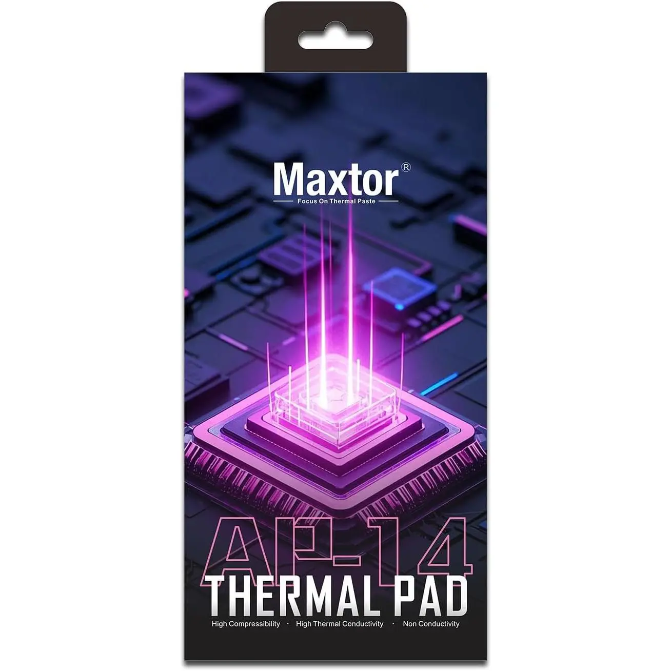 Maxtor Thermal Pad, 85x45x0.5mm, 16.8W/mK High Conductivity, Cutable Size, Thin Profile, GPU Compatible Cooling Pad for Laptop CPU