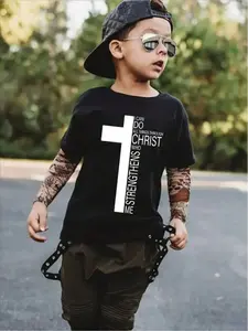 Boys' T-shirt - Summer Comfortable, Stylish, Casual Short-Sleeve Cotton Top - Ideal Gift