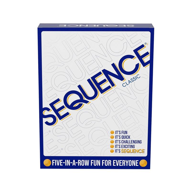 SEQUENCE- Original SEQUENCE Game with Folding Board, Cards and Chips by Jax ( Packaging may Vary ) White, 10.3" x 8.1" x 2.31"