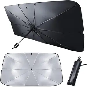 Foldable Car Windshield Sunshade Umbrella A dedicated front window sunshade featuring UV protection and thermal insulation suitable for the windshields of a wide range of vehicle models