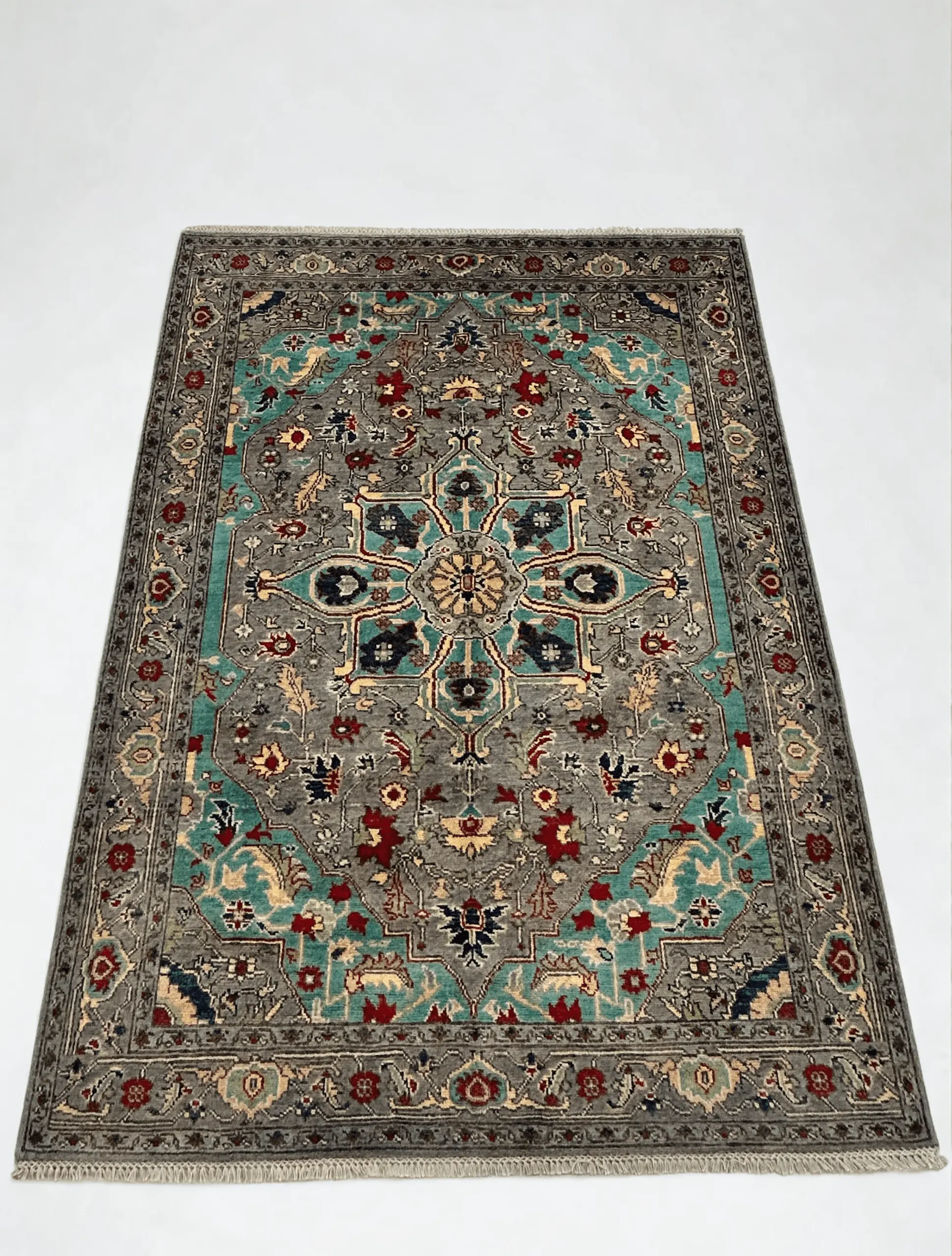 Persian Rug, HANDMADE AFGHAN WOOL RUG | vintage, 100% Wool | 5x7 ft