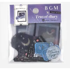 Travel Diary - Starry Sky:  Flake Washi Stickers