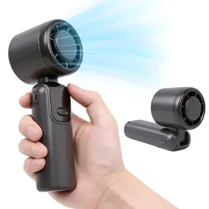 Portable Fan, 5-Speed Turbo Mini Fan, Smart LED Display for Speed and Battery, Quiet Low-Noise Design, Suitable for Outdoor, Travel, Commuting, and Summer Use