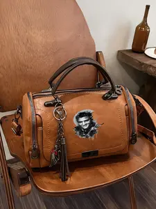 Elvis Presley Boston bag, lightweight handbag, Casual trendy purses, a perfect Mother's Day gift for fashion enthusiasts.