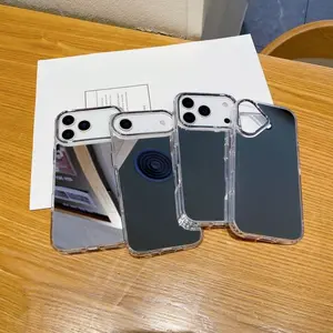 Suitable For Series Models Such As Apple iPhone 17Pro Max/16/15/14/13/12/11ProMax/Pro/Plus/Air, Etc Minimalist Personalized Mirror Anti Drop Phone Case