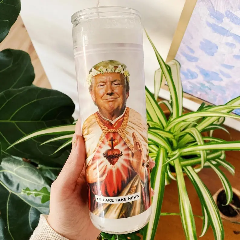Funny Saint Tump Label, Saint Tump Prayer Candle Sticker, Prayer Candle Label, Sticker ONLY - NO candle included