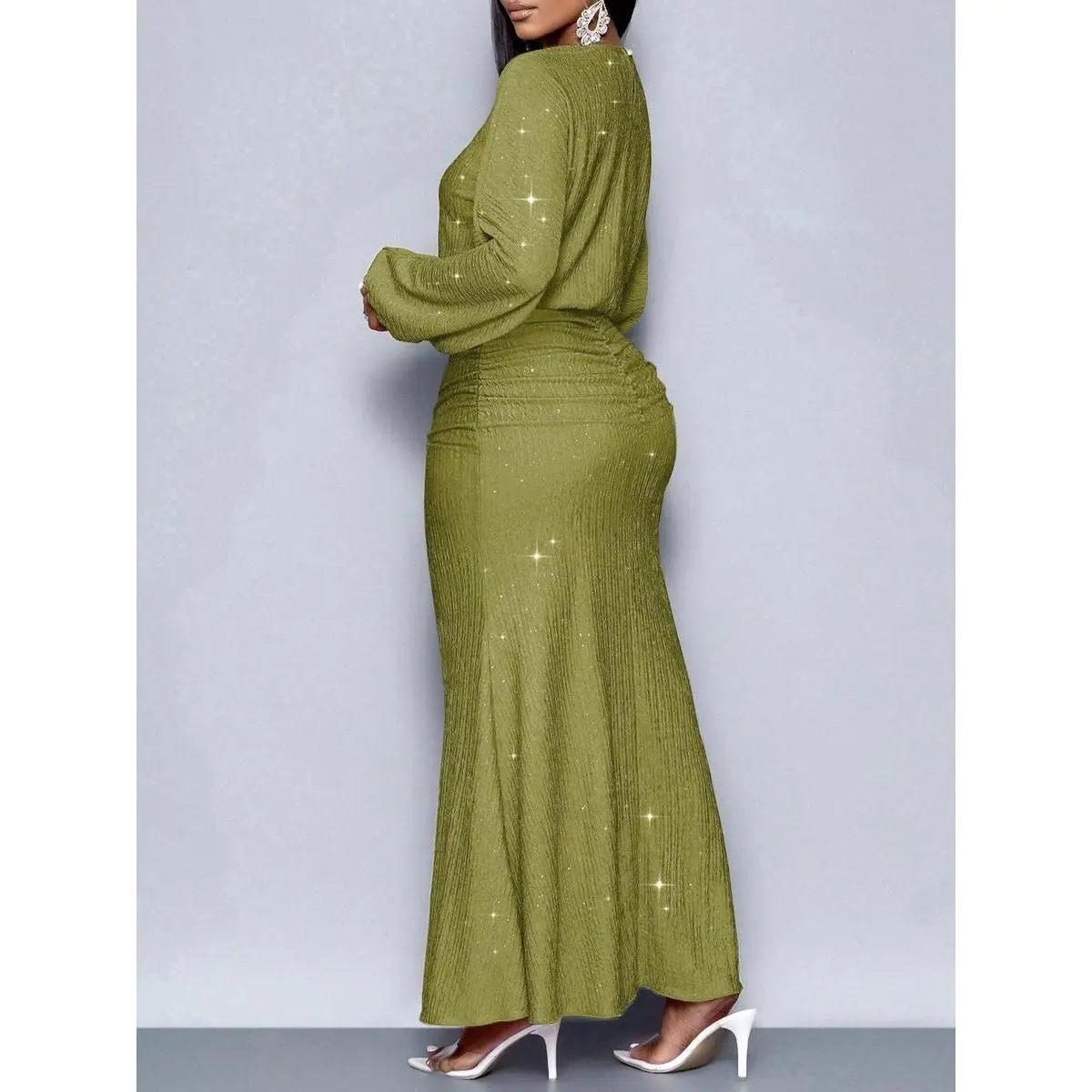 long sleeve green christmas dress women Just So You Emerald Green Christmas Tree Babydoll Dress – Shop the Mint