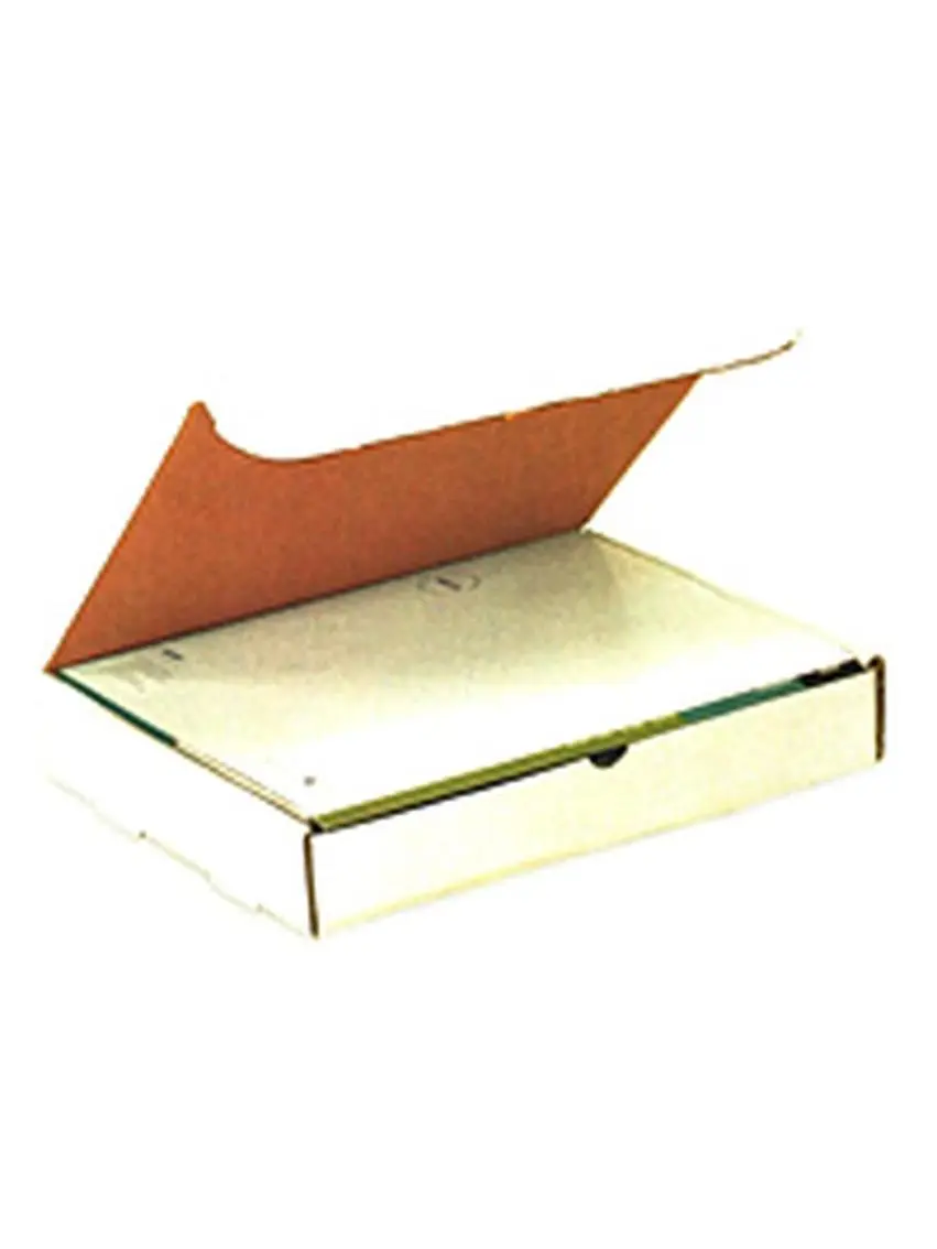 Box Partners M13102 Oyster White Strong Corrugated Cardboard Literature Mailers, 13in x 10in x 2in, No Glue or Staples, Assembles in Seconds, Flat Pack (Ships/Stores Flat), 50-Count (Office Postal Supplies for Computers & Office Equipment), 13X10x2"