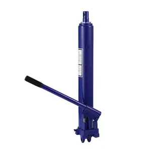 8 Ton Capacity Long Ram Hydraulic Jack with Double Piston Pump and Clevis Base, Manual Cherry Picker with Handle, Ideal for Garage/Shop Cranes, Engine Lift Hoists