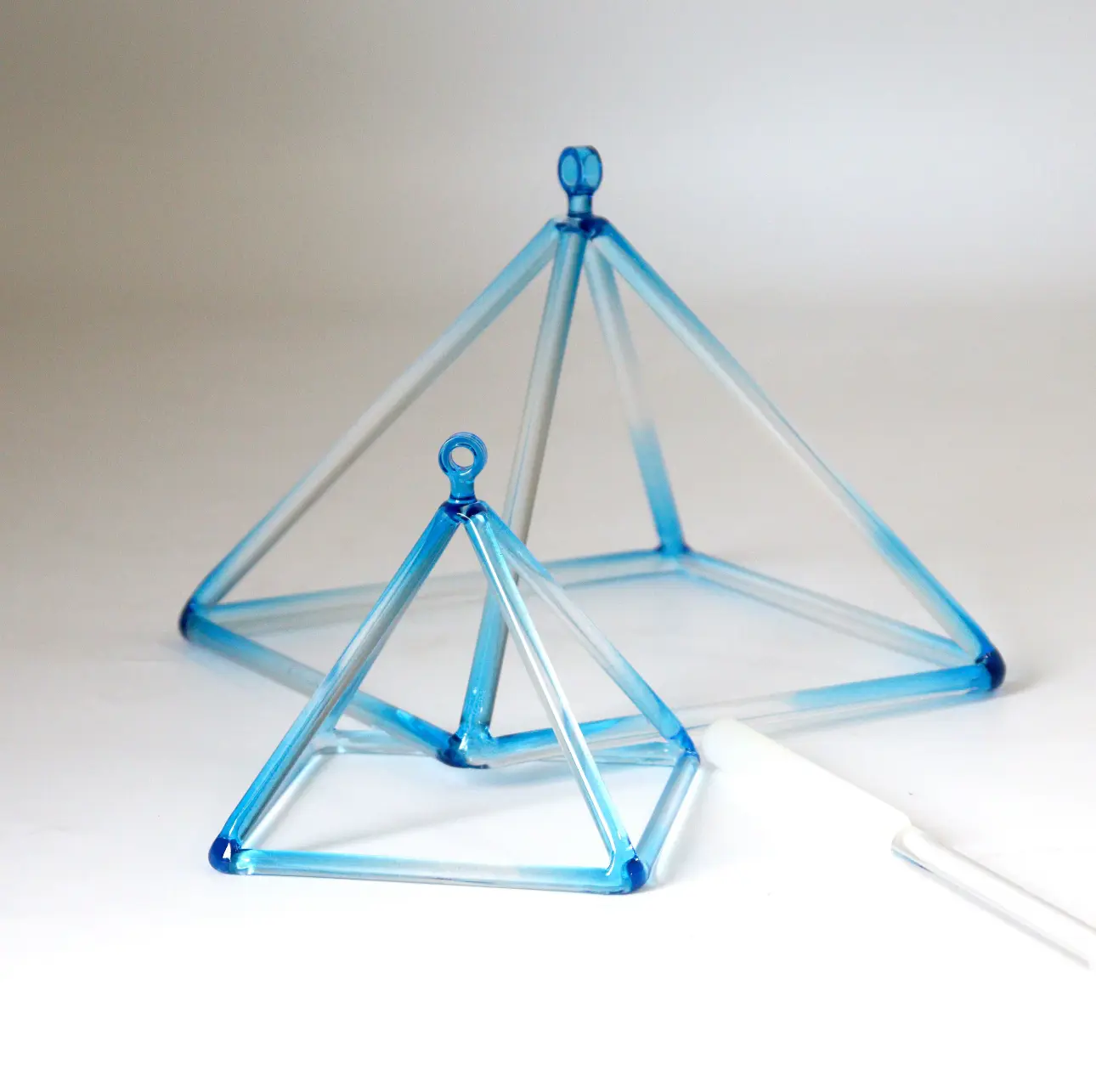 Clear Crystal Singing Pyramid Instrument sound healing