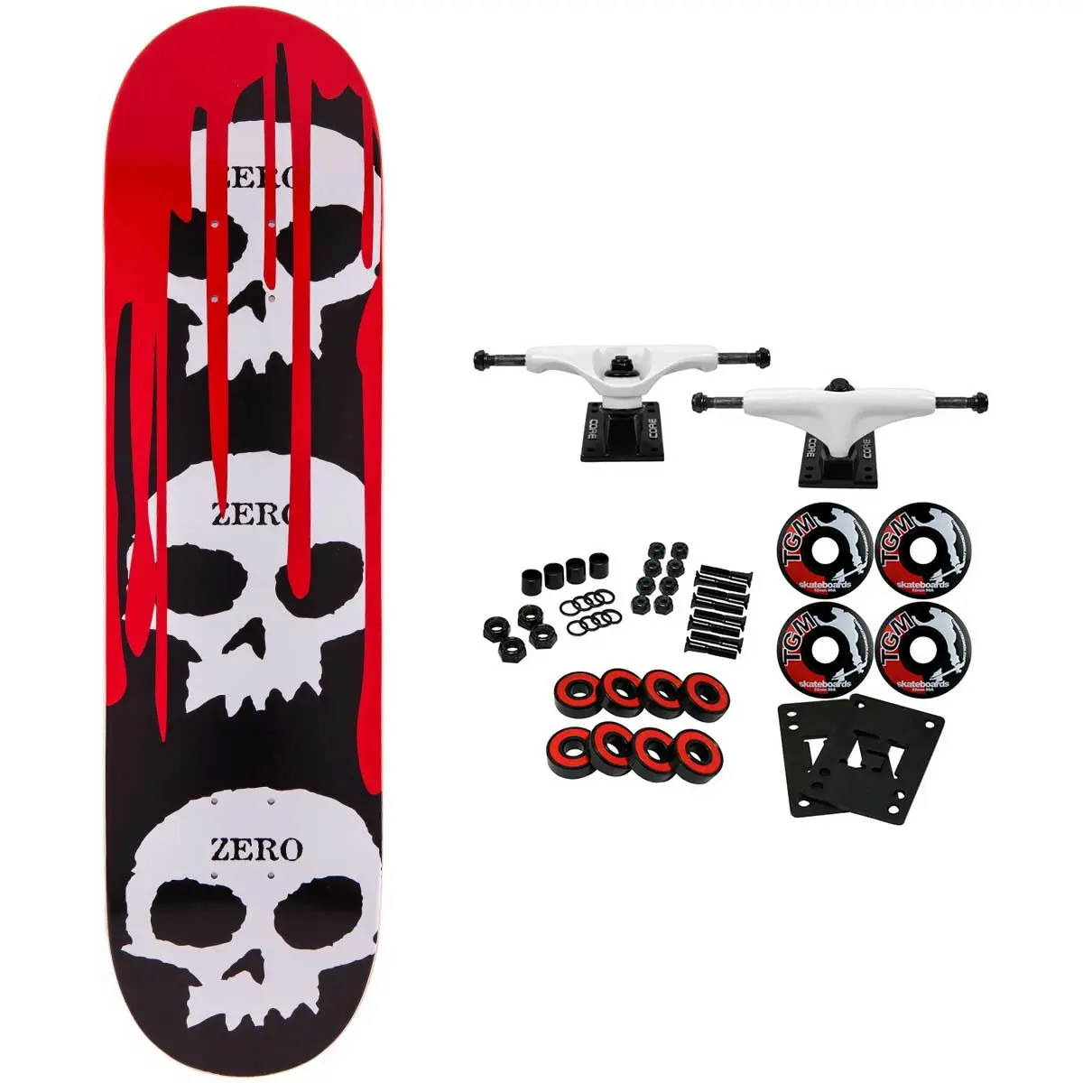 Zero Complete 3 Skulls with Blood 8.0" Zero Complete 3 Skulls with Blood 8.0"