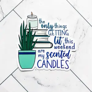 Scented Candles sticker · funny bookish decal vinyl sticker
