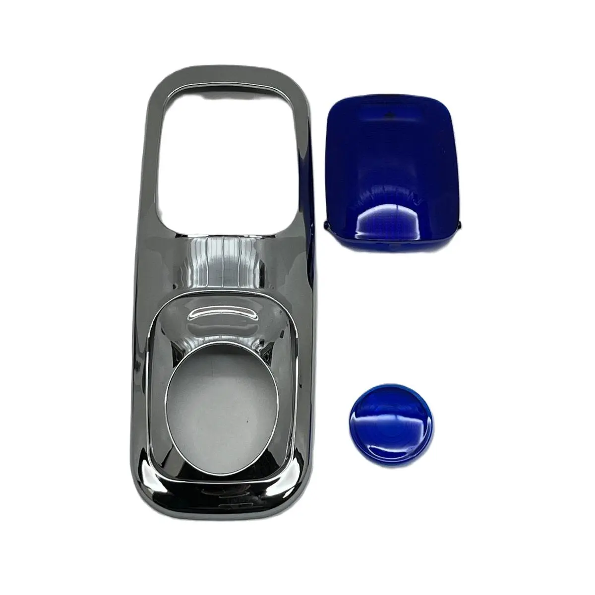 Peterbilt 2006+ Dome and Map Light Kit. W/Chrome Plastic Dome Cover - Blue
