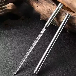 [7.48 inches long]One-Piece Steak Knife with Sheath.Built with a thick, durable stainless steel blade and a sturdy handle for all-purpose kitchen use.Kitchen