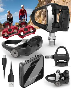 Garmin Rally RK110 / RK210 Single-Sensing or Dual-Sensing Power Meter Pedals – Road (LOOK KEO) & XC210 Pedal Bodies for Off-Road (SPD), Cycling Dynamics w/ Wearable4U Bundle