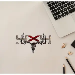 Camouflage 4x4 Truck Decal Archery Deer Hunting Skull Sticker Set Truck Pick up Bed Sticker