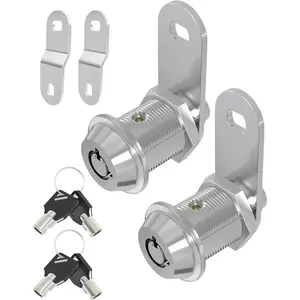 car stuffRV Storage Locks, 7/8" Camper Compartment Storage Door Locks with Keys, for RV Camper Travel Trailer,Drawer Cabinet Toolcart Storage, 7/8 Inch 2 L