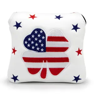 American Flag (white) Mallet Putter Cover – Sweet Style, Soft Feel, and a Hole-in-One Fit! 🍦🏌️‍♂️