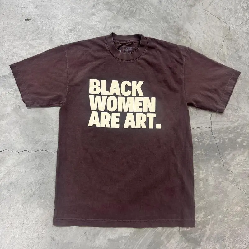 Unisex Cotton Shirt Mocha Black Women Are Art Unisex T-Shirt Printed In USA graphic tees