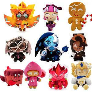 25cm Cookie Run Kingdom Plush Toy Game Characters Anime Cartoon Stuffed Doll Shadow Milk Cookie Peluches Merch Soft Pillow Gift