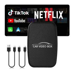 2026 Upgraded Wireless CarPlay Adapter for Apple iPhone, Convert Factory Wired to Wireless CarPlay Dongle, Mini Portable Design, USB Type C Plug & Play, Auto Connect Fast Stable Zero Latency, Black, Compatible with iOS 10+ box pantalla para car playscreen