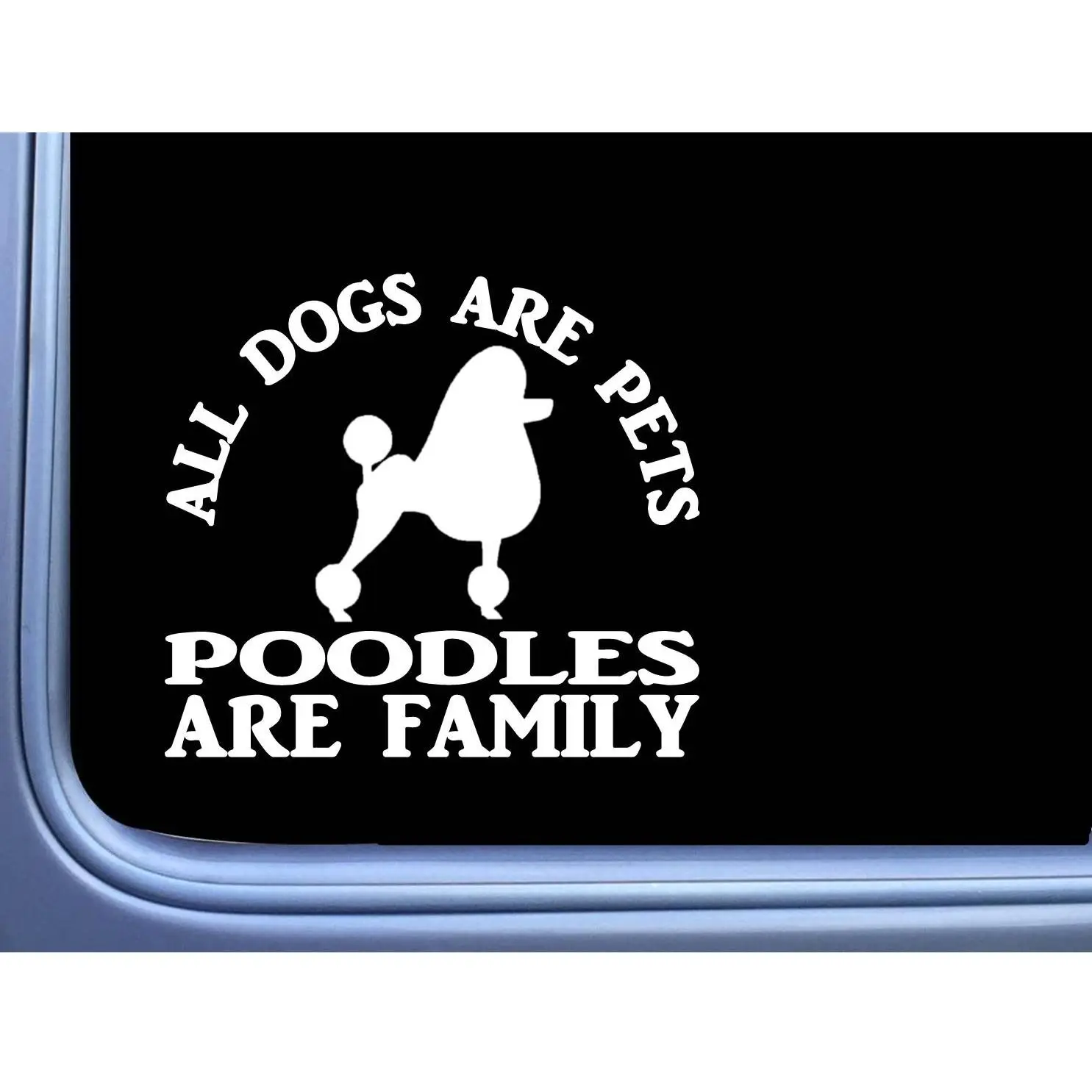 Poodle Sticker Doodle Family OS 140 6" Dog Decal