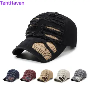 2026 new American retro washed denim perforated duckbill cap for women, versatile big head circumference, face enhancing small baseball cap trend