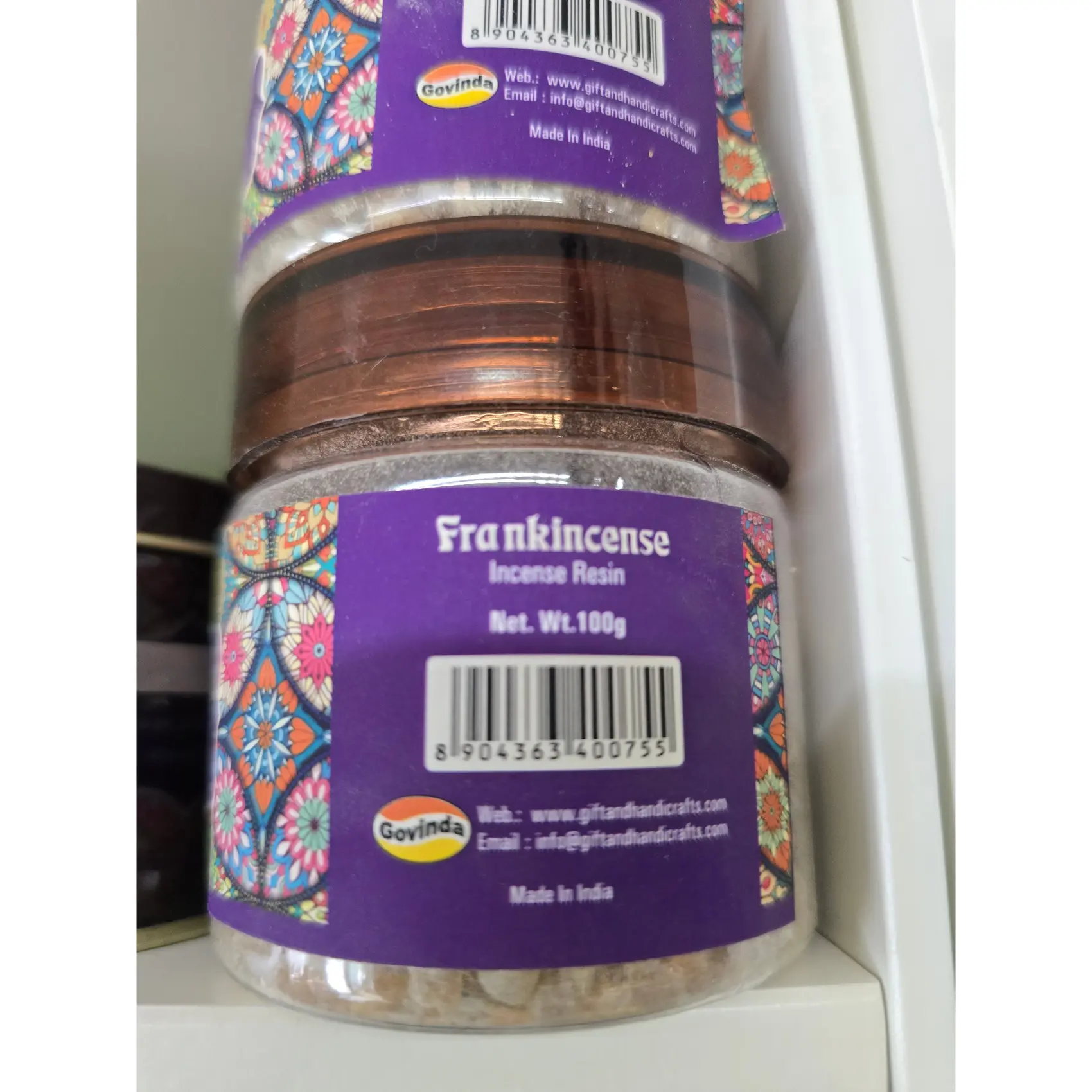 Resin Incense Jar