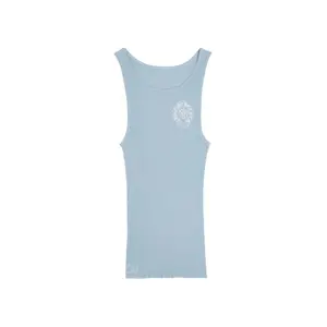 Chrome Hearts Baby Blue Rib Tank Blue