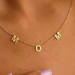Multi Letter Name Necklace, Letter Customized Necklace, Personalized Name Necklace, Mother Name Necklace, Name Keepsake Necklace, Name Bridesmaid Necklace, Name Engagement Necklace, Name Wedding Necklace, Family Initial Necklace Gift for Mother