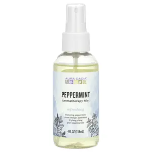 Aura Cacia Aromatherapy Mist, Peppermint, 4 fl oz (118 ml)