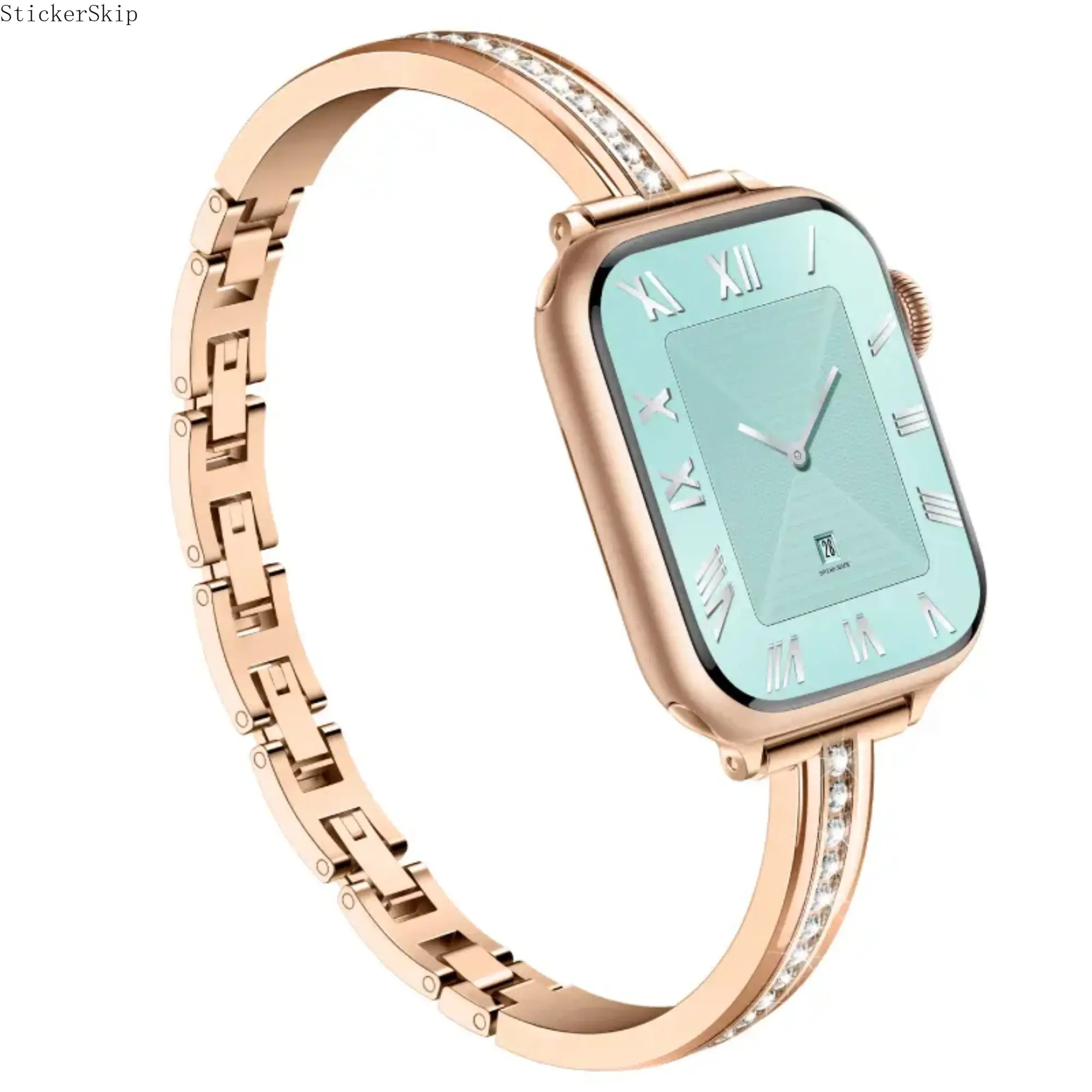 2026 NEW HOT  T-Bracelet Band 316L Stainless Steel Compatible with Apple Watch Series 1- 11 SE Ultra for Women Girl - Metal Strap Wristband #SummerVibes
