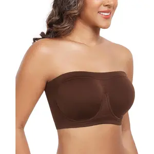 Women's Underwire Bralette Non Padded Bandeau Tube Top Multiway Bra