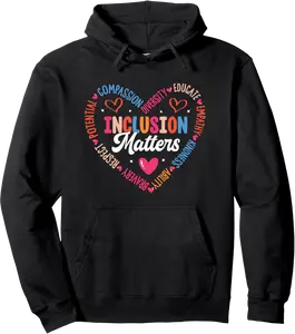 Inclusion Matters Pullover Hoodie - Keithhodges Shop 20B0F7XXKMGR